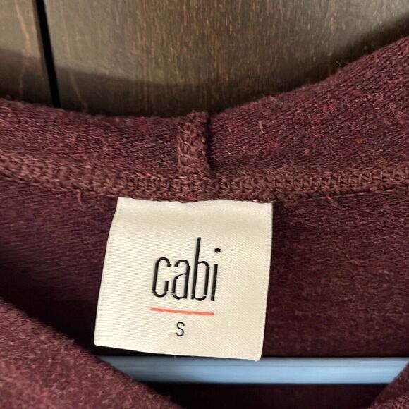 Cabi Plum Hype Hoodie cozy tunic sweatshirt Small #3625 - Picture 3 of 5